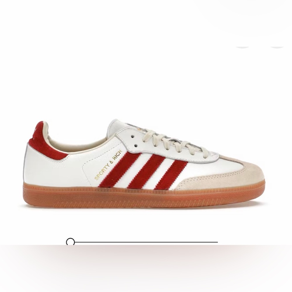 adidas Samba Sporty & Rich White Collegiate Burgundy Male Size 5,5
